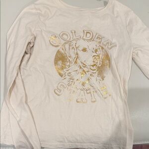 GAP Cream Long Sleeve Shirt with Golden State Design